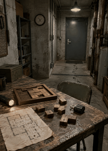 Jeu d’évasion rétro avec ambiance mystérieuse et immersif